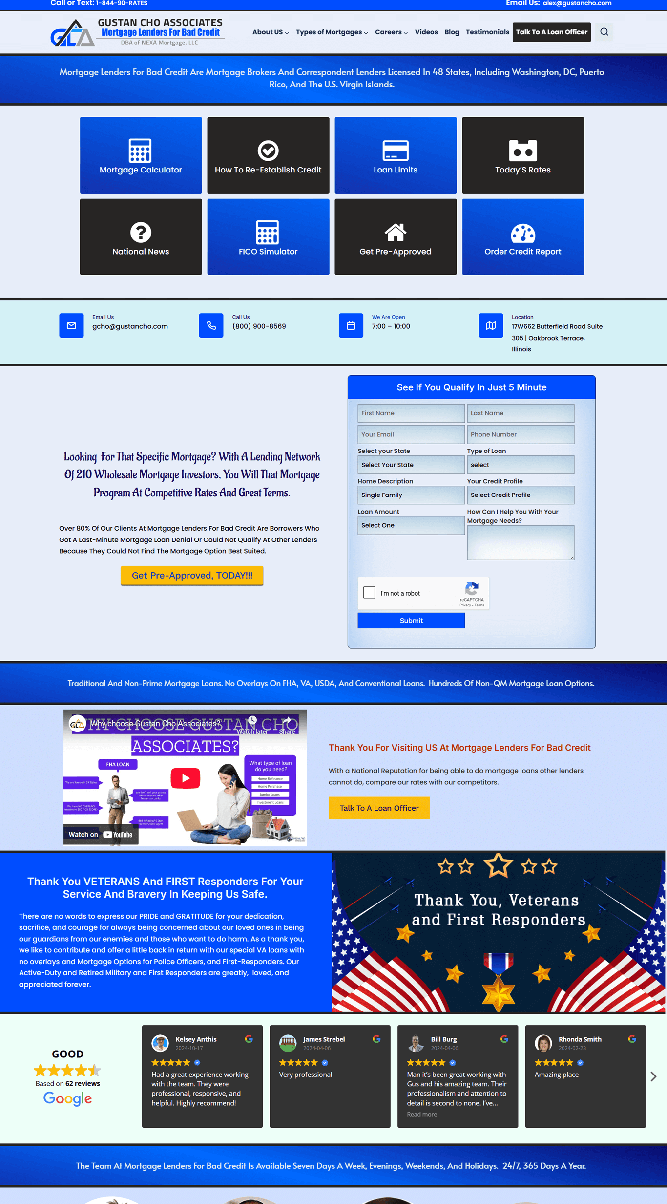 mortgage lenders for bad credit